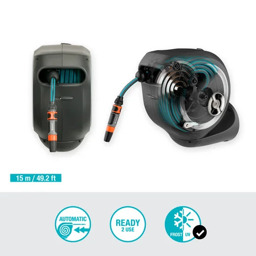 GARDENA Wandschlauchbox RollUp S - 15 m, 11 mm Eigenschaften