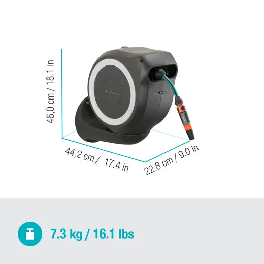GARDENA Wandschlauchbox RollUp S - 15 m, 11 mm Maße