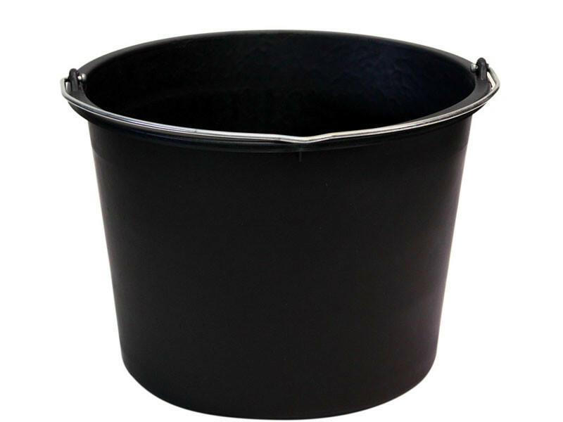 Gripline Baukübel schwarz - 12 l - Jetzt Gripline bei kaisers.jetzt