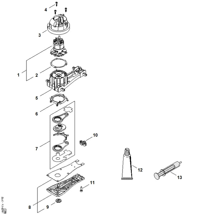 STIHL HA026410901 Deckel positie 6 technische tekening