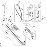 STIHL FA010071321 Satz Befestigungsteile positie 15 technische tekening