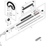 STIHL HA047107101 Schaft positie 1 technische tekening