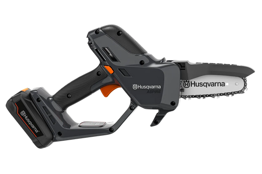 Husqvarna Akku-Astsaege Aspire P5-P4A mit Akku und Ladegeraete