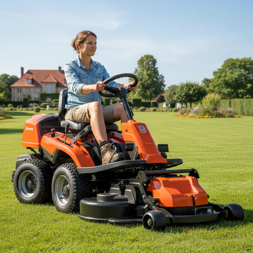Husqvarna Aufsitzmäher R 214TC - 103 cm in Aktion 