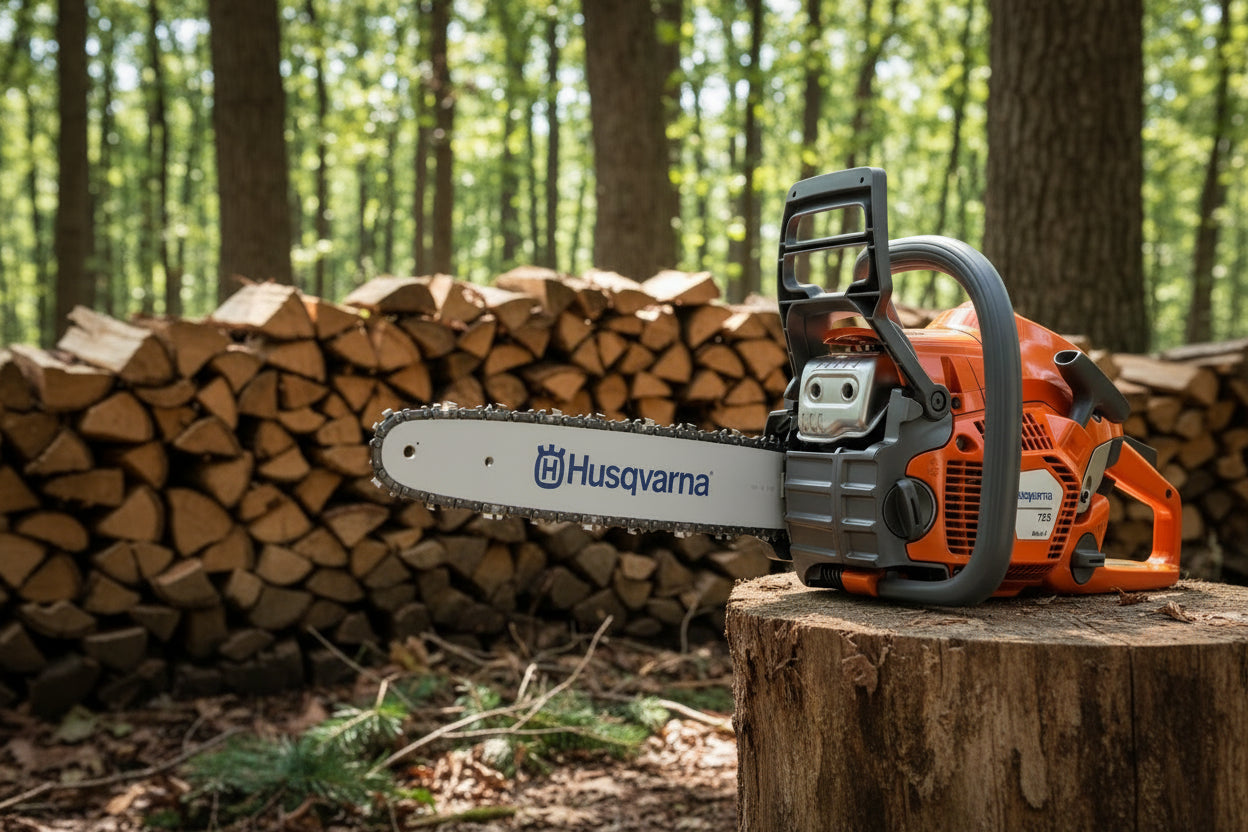 Husqvarna Benzin-Kettensäge 135 Mark II - 35 cm in Aktion