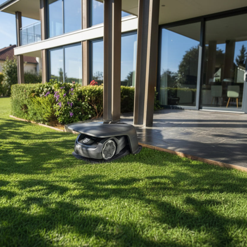 Husqvarna Garage für Mähroboter Automower – L in Aktion