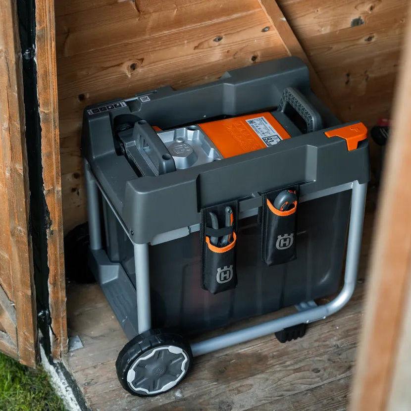 Husqvarna Gartenhäcksler GS 340is - Äste bis 4 cm Aufbewahrung