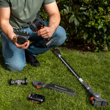 Husqvarna Gras- und Strauchschere Aspire S20-P4A Einzelgerät + Verlängerung-P4A in Aktion 