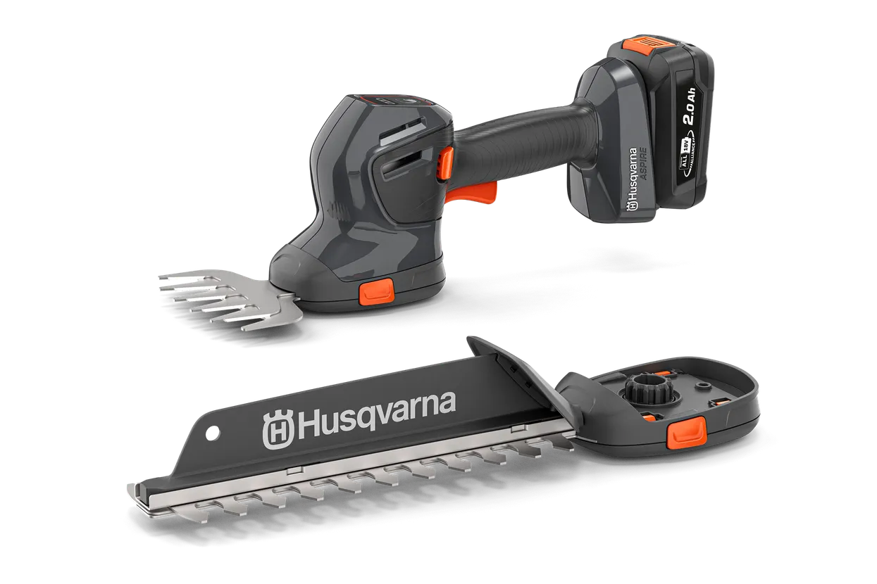 Husqvarna Gras- und Strauchschere Aspire S20-P4A + Verlängerung-P4A mit Akku und Ladegerät