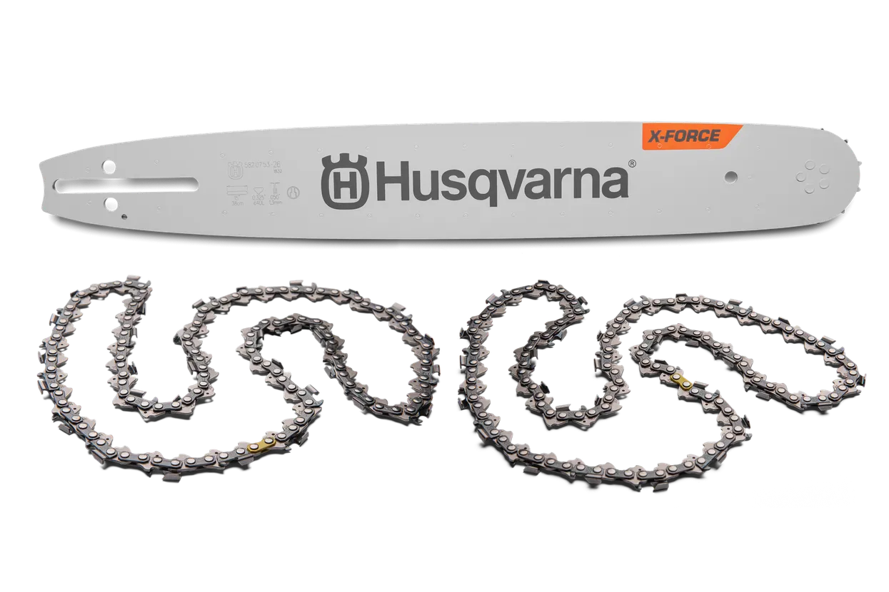 Husqvarna Kit X-Force & SP33G inkl. Führungsschiene und Sägeketten - 38 cm