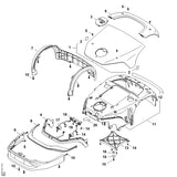 STIHL 6309-448-1200 Kabelhalter positie 18 technische tekening