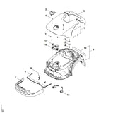 STIHL IA027013600 Abdeckung positie 5 technische tekening