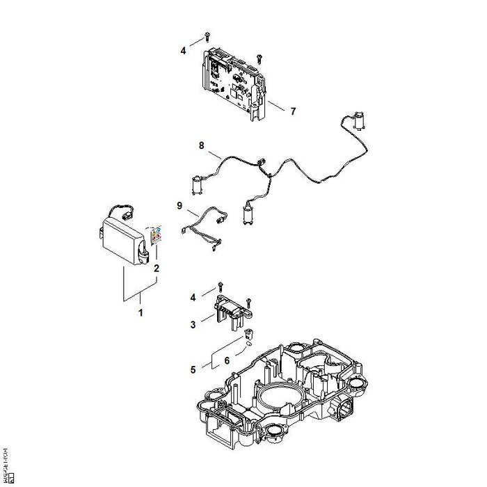 STIHL IA029677300 Warnhinweis Piktogramm positie 2 technische tekening