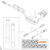 STIHL IA004052900 Kabelmarkierung positie 5 technische tekening