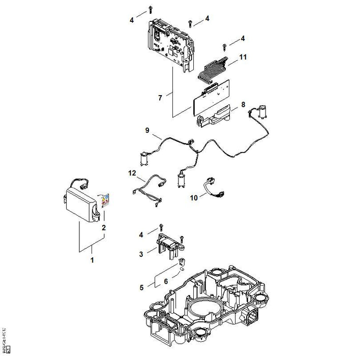 STIHL IA024301421 Elektronikmodul EVO positie 7 technische tekening