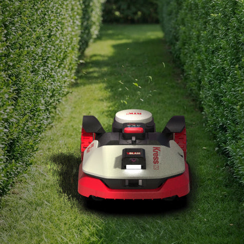 Kress Mähroboter KR250ES EyePilot RTK mit 4G - Kabellos & AI Vision - 500 m² in Aktion