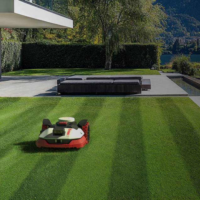 Kress Mähroboter KR260ES EyePilot RTK mit 4G - Kabellos & ZeroTrim - 700 m² in Aktion