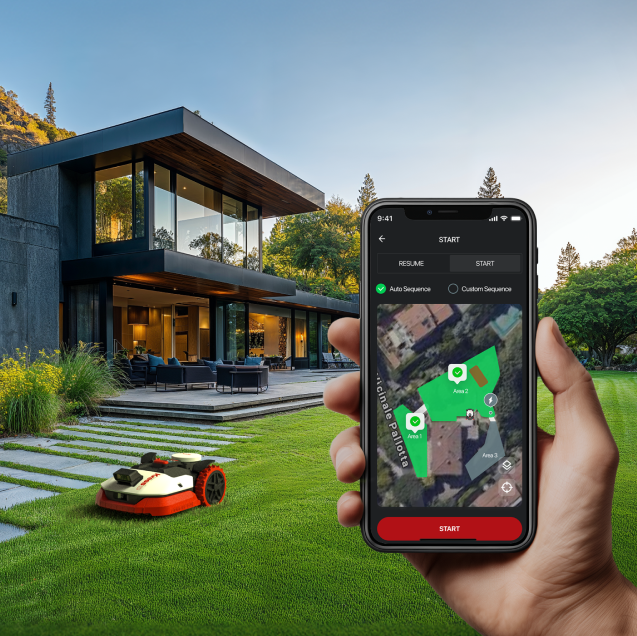 Kress Mähroboter KR271E - EyePilot & ZeroTrim mobile App