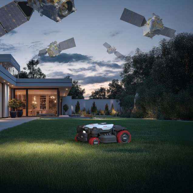 Kress Mähroboter KR285E - Kabellos & 4x4 mit Satelliten