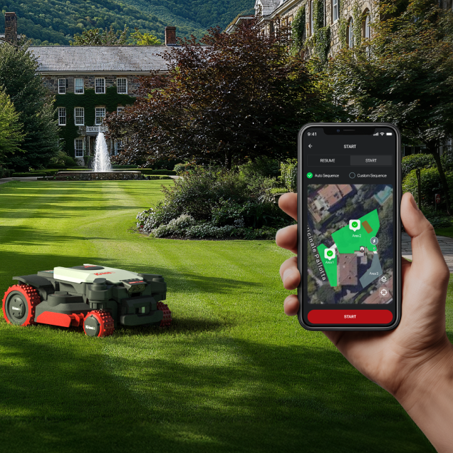 Kress Mähroboter KR285E - Kabellos & 4x4 mobile App