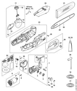 STIHL 9503-003-9899 Rillenkugellager DIN625-6000-2RS positie 4 technische tekening