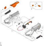 STIHL GA014300500 Schalter positie 5 technische tekening