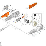 STIHL LA053504400 Öltank positie 9 technische tekening