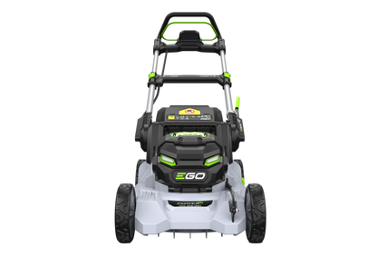 EGO 42 cm duwgrasmaaier, polymeer behuizing, zonder wielaandrijving, stalen comfortgreep met greephoogteverstelling en ruimtebesparende klapfunctie
