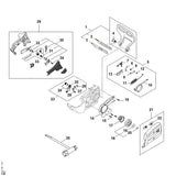 STIHL MA050071001 Satz Federn positie 31 technische tekening