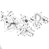 STIHL 1142-442-1603 Kontaktfeder positie 14 technische tekening