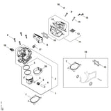 STIHL 9022-371-1053 Schraube IS-M5x25-12.9 positie 14 technische tekening
