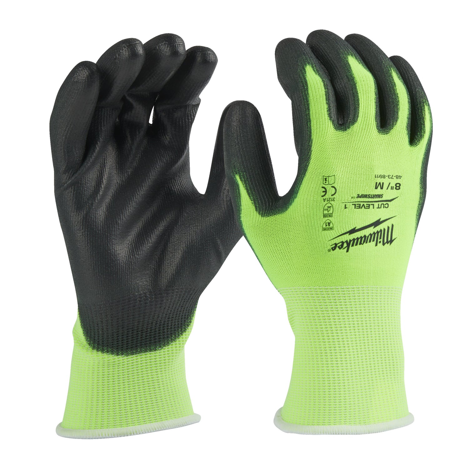 MILWAUKEE® Hi-Vis-Schnittschutzhandschuhe Klasse A