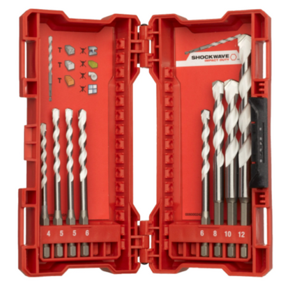 Milwaukee Multi-Material-Bohrerset SHOCKWAVE EMEA - 4/5/5/6/6/8/10/12