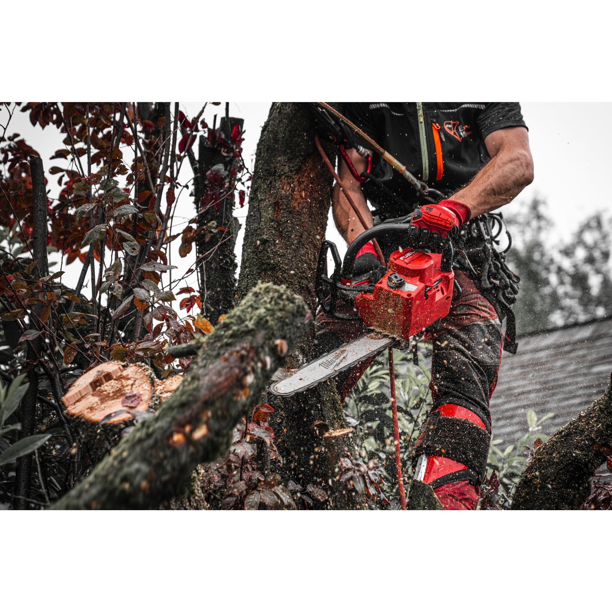 Milwaukee Akku-Kettensäge mit Obergriff M18™ FUEL™ - 35 cm in Aktion 4