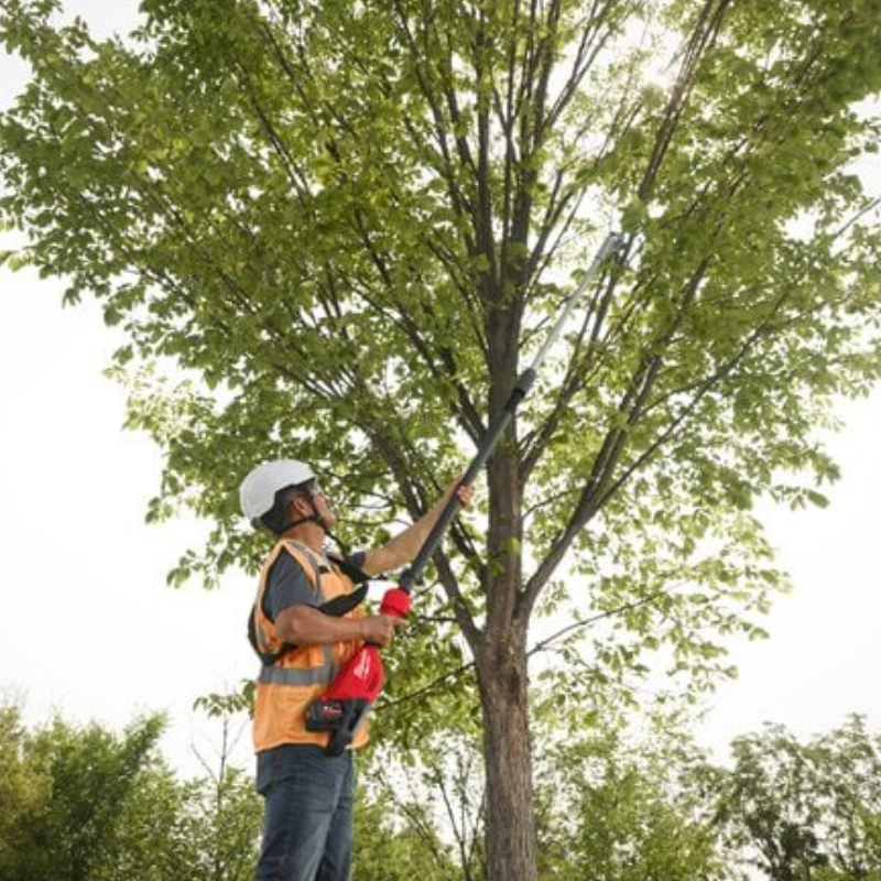 Milwaukee Akku-Teleskop-Astschere M18 BLTS-551 inkl. Akku und Ladegerät in Aktion