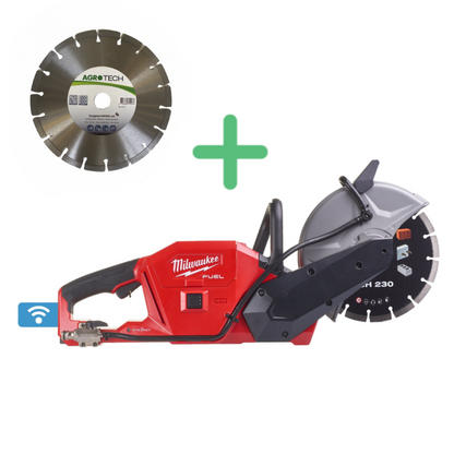 Milwaukee Akku-Trennschleifer FCOS230-121 inkl. 12 Ah-Akku, Ladegerät und Diamant-Trennscheibe