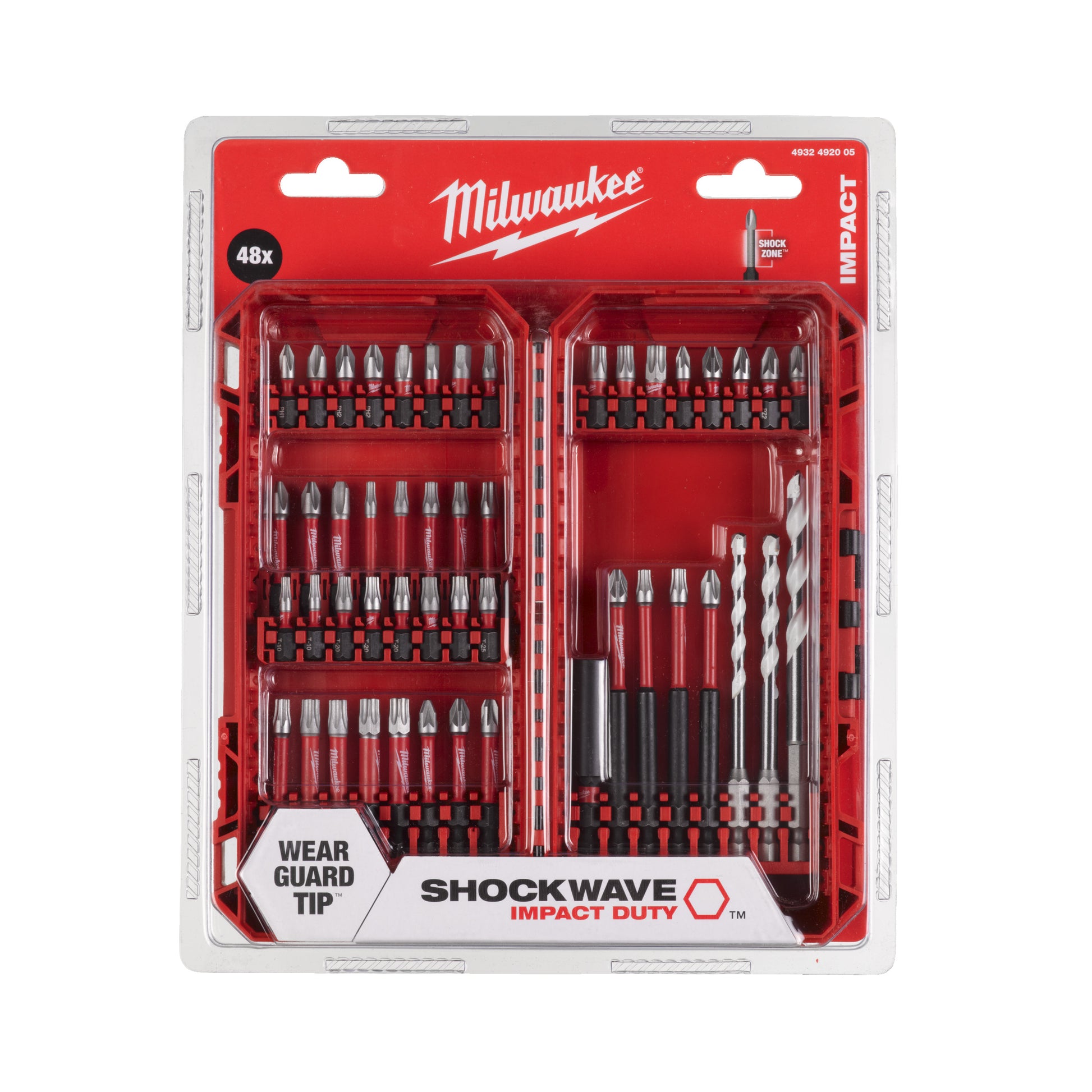 Milwaukee Bit-Set SHOCKWAVE Impact Duty - 48-teilig Packung