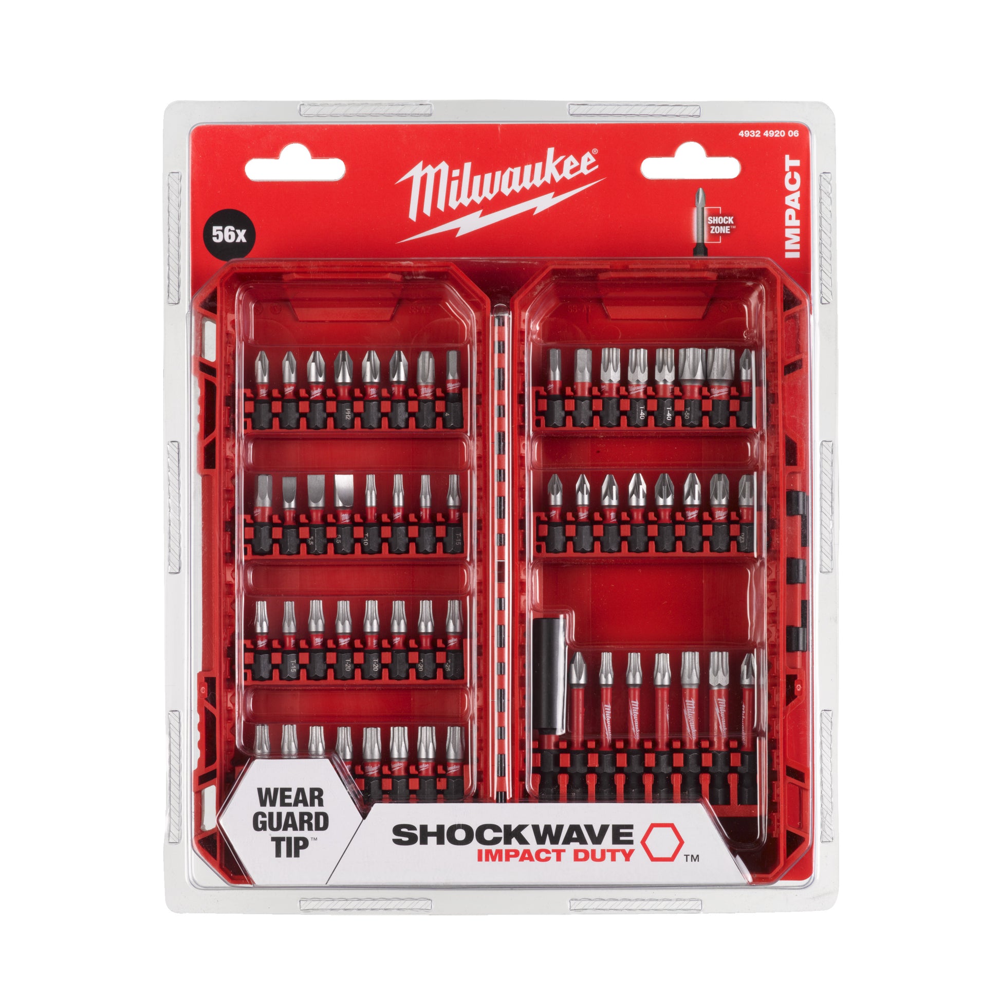 Milwaukee Bit-Set SHOCKWAVE Impact Duty - 56-teilig Packung