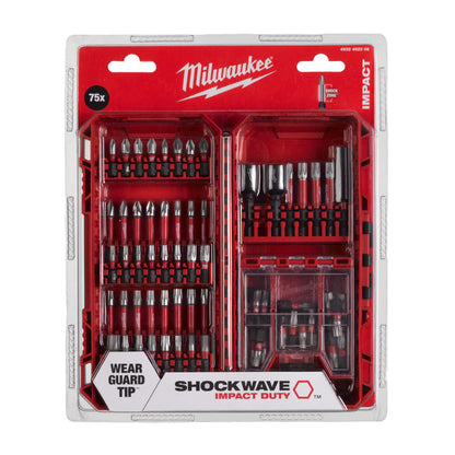 Milwaukee Bit-Set SHOCKWAVE Impact Duty - 75-teilig Packung