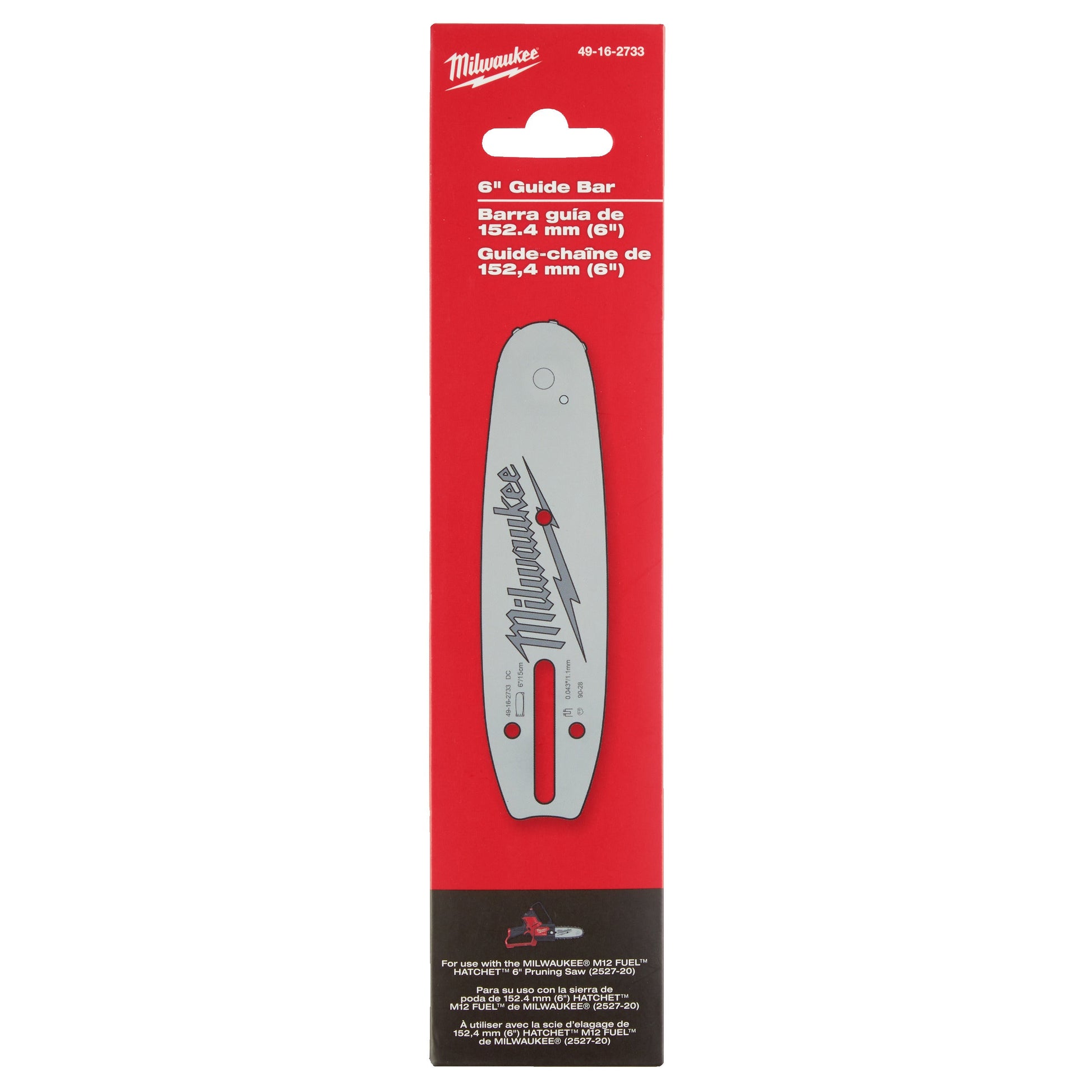Milwaukee Führungsschiene 3/8" für M12 FHS - 15 cm Packung