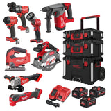 Milwaukee Kombiset M18 FPP8E-553P - 8-teilig