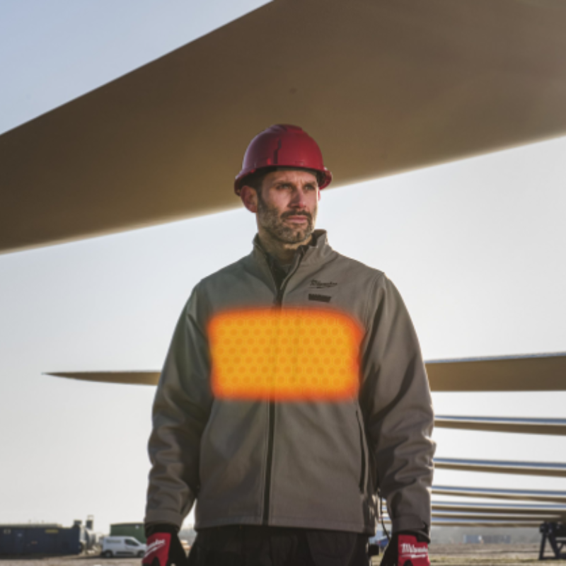 Milwaukee Premium Heated Jacket M12 HJGR6-0 - grau