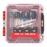 Milwaukee Magnetischer Steckschlüsselsatz SHOCKWAVE - 4-teilig