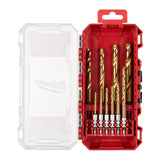 Milwaukee Metallbohrer-Set Shockwave HSS-G TiN Red Hex - 10-teilig