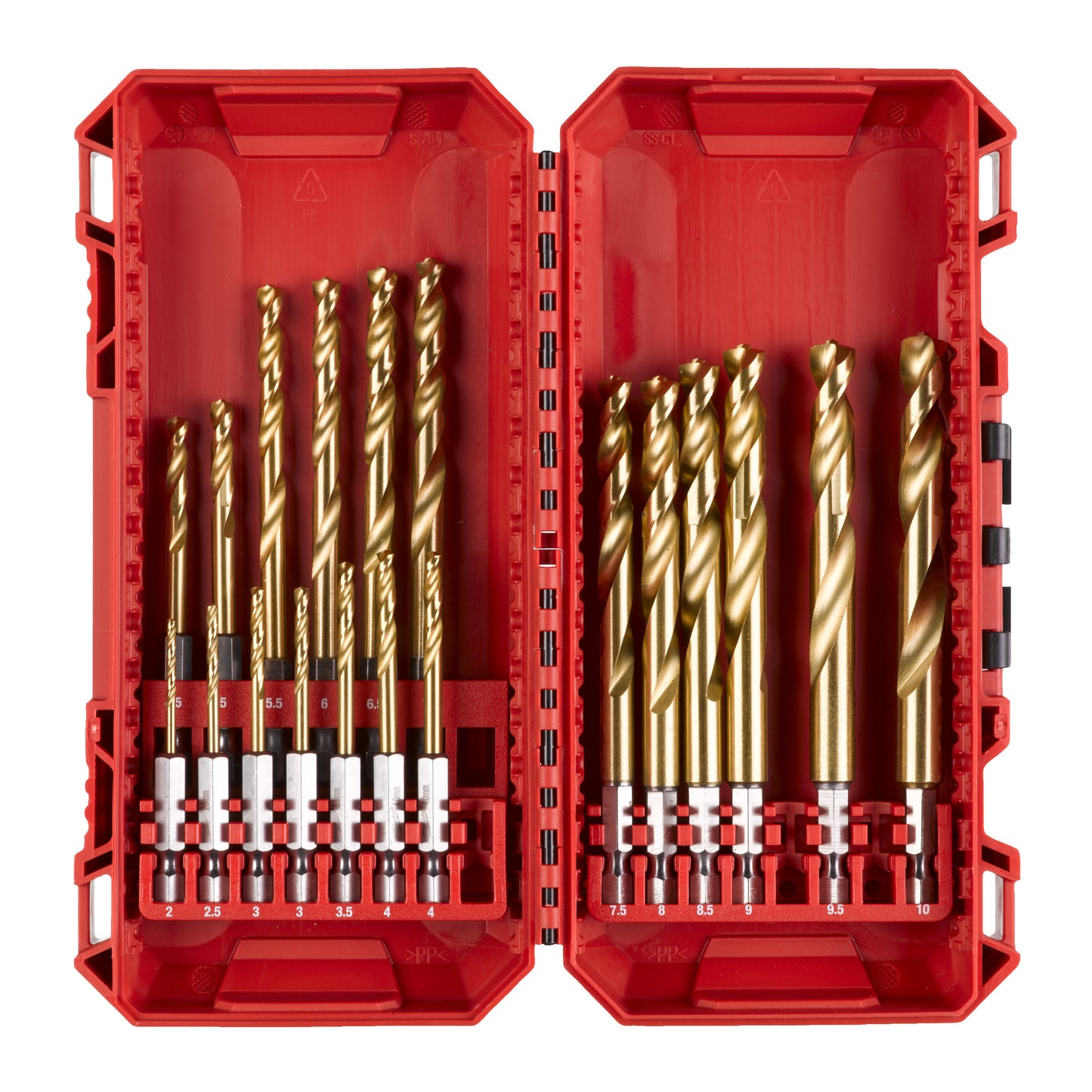 Milwaukee Metallbohrer-Set Shockwave HSS-G TiN Red Hex - 19-teilig