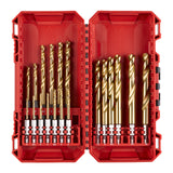 Milwaukee Metallbohrer-Set Shockwave HSS-G TiN Red Hex - 19-teilig