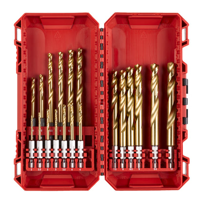 Milwaukee Metallbohrer-Set Shockwave HSS-G TiN Red Hex - 19-teilig