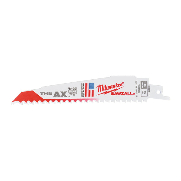 Milwaukee Sägeblätter für Holz mit Nägeln Heavy Duty AX - 150 mm - 5 Stück
