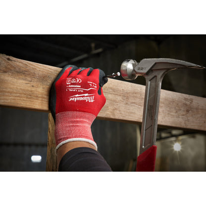 Milwaukee Schnittschutzhandschuhe Klasse A in Aktion 3 9/L 