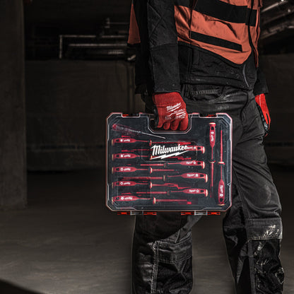 Milwaukee Schraubendreher-Set Tri-Lobe PZ VDE - 7-teilig in Aktion